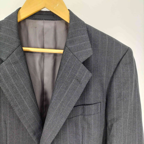 バーバリーズ BURBERRYS 80-90S NEW WOOL ストライプ 2B テーラードジャケット メンズ