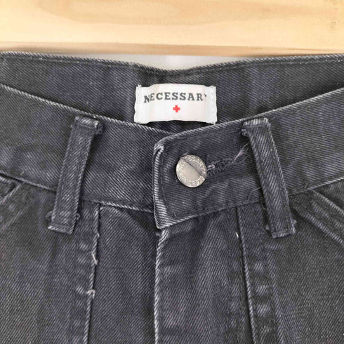 NECESSARRY ペインターブラックデニムパンツ メンズ JPN:S