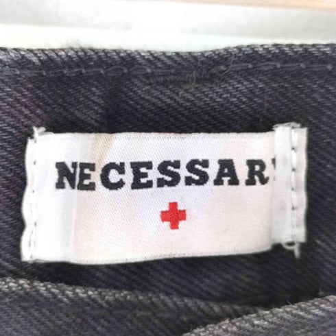 NECESSARRY ペインターブラックデニムパンツ メンズ JPN:S