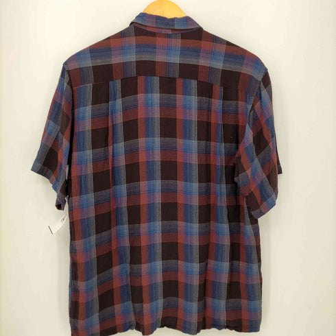 パールダイバー pearl diver 80S レーヨンチェックオープンカラーシャツ メンズ JPN:M