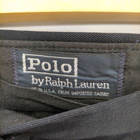 ポロバイラルフローレン Polo by RALPH LAUREN 80S~90S MADE IN USA ウール2タックスラックス メンズ W33