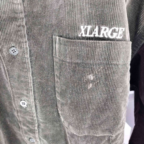 エクストララージ XLARGE 22AW PANELED CORDUROY L/S SHIRT メンズ import:L
