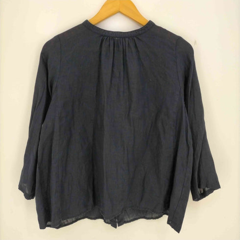 ネストローブ nest Robe リネン バンドカラーシャツ レディース FREE