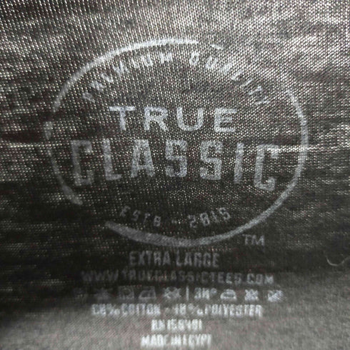 TRUE CLASSIC バンドTシャツ 刺繍 メンズ EXTRA LARGE