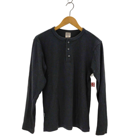 アヴィレックス AVIREX Long T-shirt Daily Rib Henley Neck Tee メンズ JPN:M