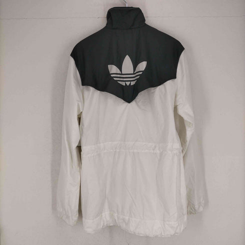 アディダス adidas 00s ドローリング付トレフォイル刺繍スタンドカラージャケット メンズ JPN:L
