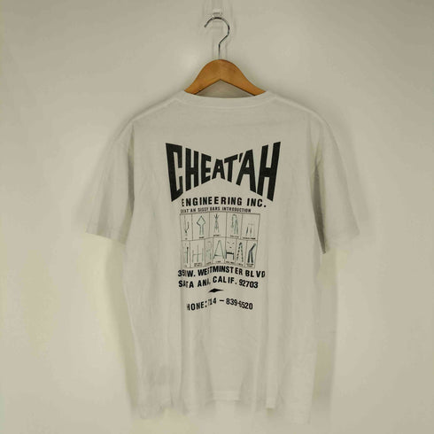 ユナイテッドアスレ UNITED ATHLE HEAVY WEIGHT cheat'ahプリント ポケットクルーネックTシャツ メンズ import:XL