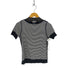 ラコステ LACOSTE ボーダーTシャツ ショルダーボタン レディース JPN:38