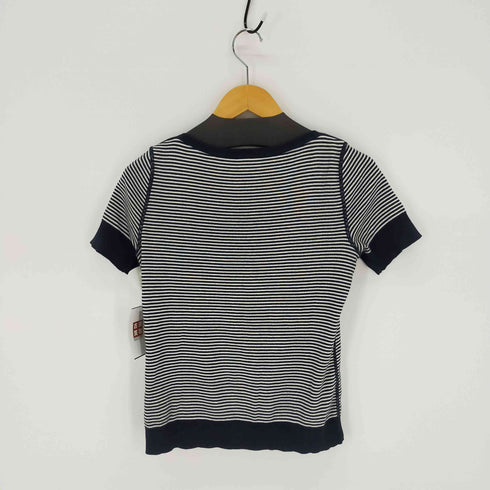 ラコステ LACOSTE ボーダーTシャツ ショルダーボタン レディース JPN:38