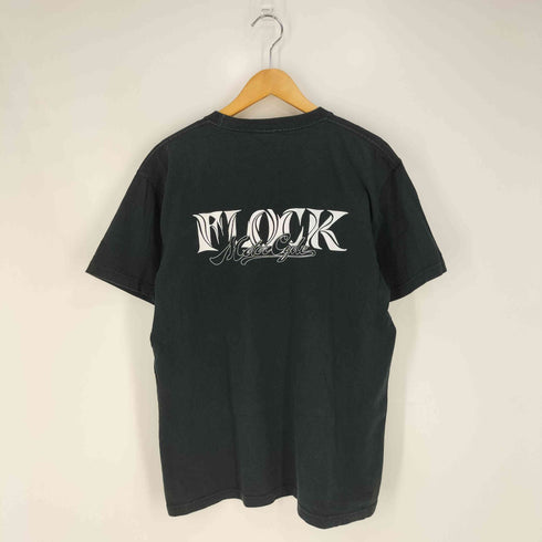 ユナイテッドアスレ UNITED ATHLE HEAVY WEIGHT OUT OF DATE FLOCK MOTORCYCLEプリント クルーネックTシャツ メンズ JPN:XL