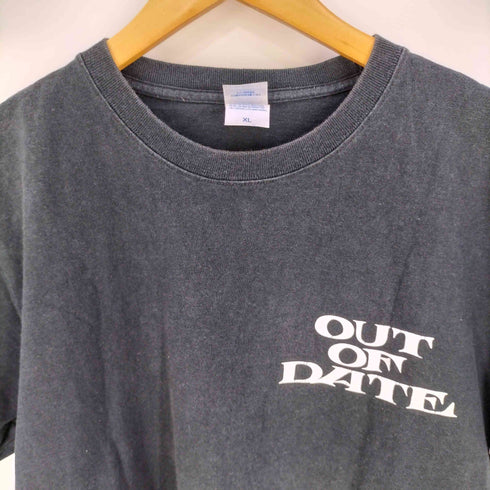 ユナイテッドアスレ UNITED ATHLE HEAVY WEIGHT OUT OF DATE FLOCK MOTORCYCLEプリント クルーネックTシャツ メンズ JPN:XL
