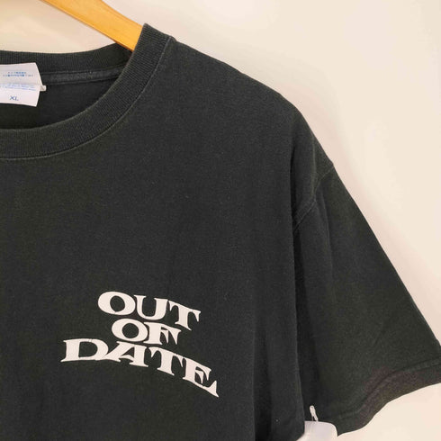 ユナイテッドアスレ UNITED ATHLE HEAVY WEIGHT OUT OF DATE FLOCK MOTORCYCLEプリント クルーネックTシャツ メンズ JPN:XL