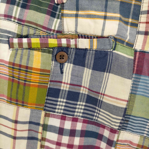ポロバイラルフローレン Polo by RALPH LAUREN パッチワーク チェック ショートパンツ メンズ 16