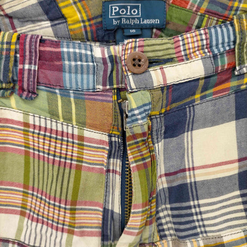 ポロバイラルフローレン Polo by RALPH LAUREN パッチワーク チェック ショートパンツ メンズ 16