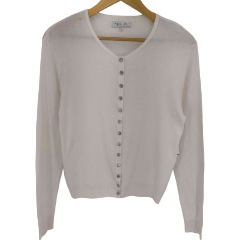 アニエスベー agnes b. J155 CARDIGAN コットンニットカーディガン レディース JPN:3