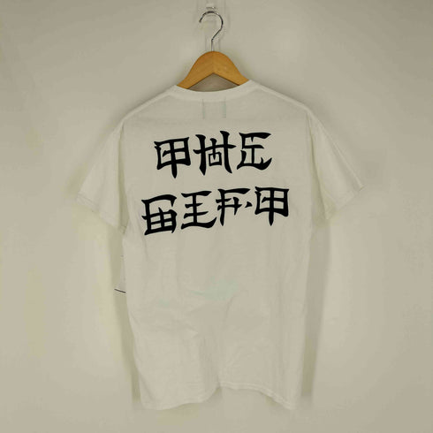両面 漢字プリント クルーネックTシャツ バンドTシャツ メンズ JPN:M