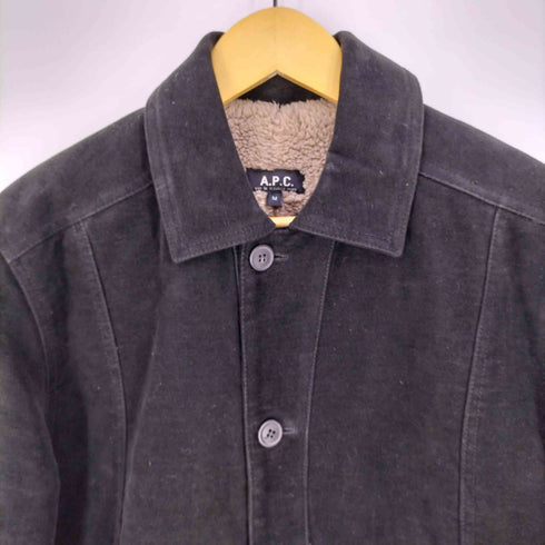 アーペーセー A.P.C. ルーマニア製 裏ボア コットンモールスキンジャケット メンズ import:M