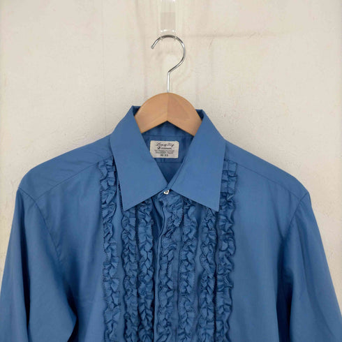 Lion of Troy 70s MADE IN USA FORMAL フリルブザムL/Sシャツ 襟芯 ステンシルあり メンズ 16-33