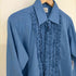 Lion of Troy 70s MADE IN USA FORMAL フリルブザムL/Sシャツ 襟芯 ステンシルあり メンズ 16-33