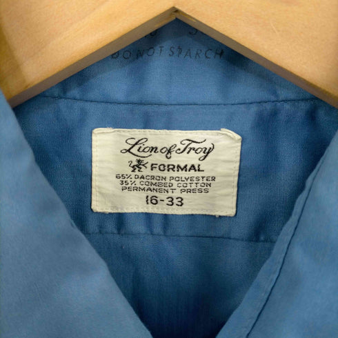 Lion of Troy 70s MADE IN USA FORMAL フリルブザムL/Sシャツ 襟芯 ステンシルあり メンズ 16-33