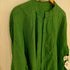 BAREFOOT HANK DYED-PURE COTTON ガーメントダイ バンドカラーL/Sシャツ メンズ import:L