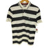 ポロジーンズカンパニーラルフローレン POLO JEANS COMPANY RALPH LAUREN 67ワッペン ボーダー S/S ポロ シャツ メンズ import:M