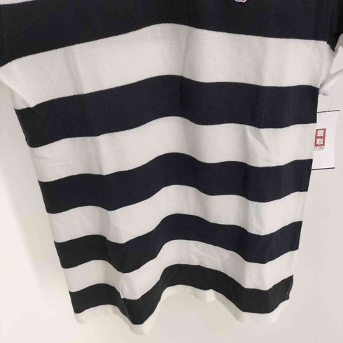 ポロジーンズカンパニーラルフローレン POLO JEANS COMPANY RALPH LAUREN 67ワッペン ボーダー S/S ポロ シャツ メンズ import:M