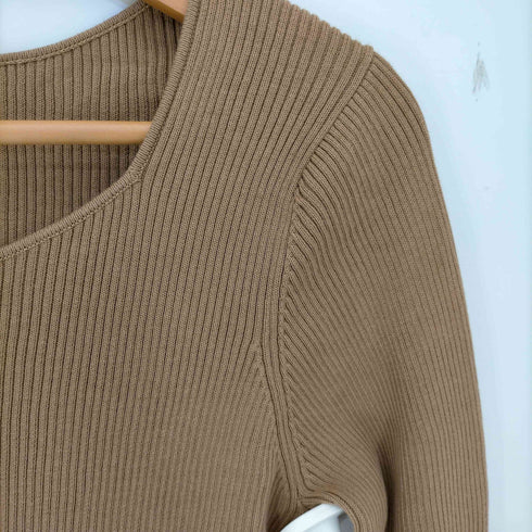 ユナイテッドアローズ UNITED ARROWS UBC C/SI リブ スクエアネック ニット レディース