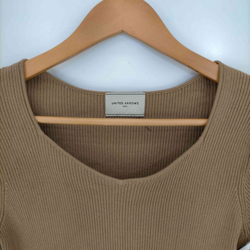 ユナイテッドアローズ UNITED ARROWS UBC C/SI リブ スクエアネック ニット レディース