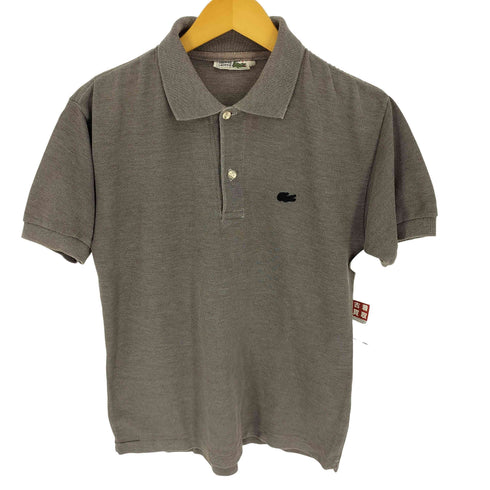 シュミーズラコステ CHEMISE LACOSTE 70-80S ロゴ刺繍 S/S ポロ シャツ メンズ