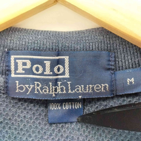 ポロバイラルフローレン Polo by RALPH LAUREN 90S ポニー 刺繍 サマーニット S/S ポロシャツ メンズ JPN:M