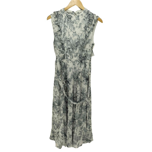 トッコクローゼット tocco closet 22SS ウエストりぼん付きフリル装飾トワルドジュイプリーツワンピース レディース JPN:M