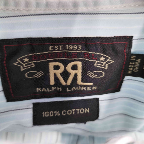 ダブルアールエルラルフローレン RRL RALPH LAUREN プルオーバー L/S ストライプシャツ メンズ import:M