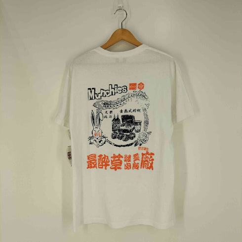 GREEN BUNNY バックプリント クルーネックTシャツ メンズ JPN:L