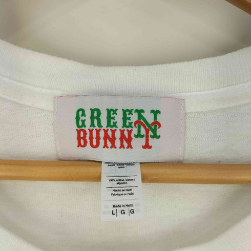 GREEN BUNNY バックプリント クルーネックTシャツ メンズ JPN:L