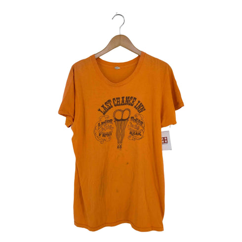 USA製 LAST CHANCE INN シングルステッチ クルーネックTシャツ メンズ import:XL