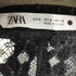 ザラ ZARA レース ベロア スキッパーシャツ レディース import:M