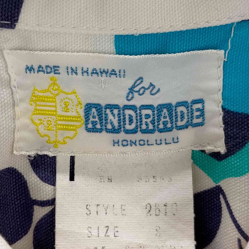 andrade コットンアロハシャツ メンズ JPN:S