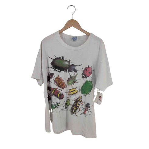 ヘインズ Hanes 90s @1994コピーライト Wild Cotton 両面虫プリントTシャツ Butterfly Box Enterprises メンズ import:L