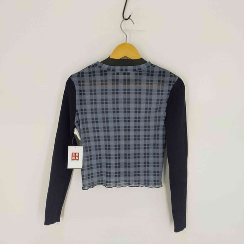 ザラ ZARA 素材切替クロップドトップス レディース import:L