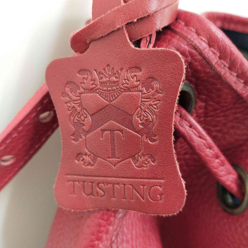 TUSTING 巾着レザートートバッグ レディース