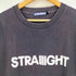 ストレイト STRAIIIGHT ロゴプリント クルーネックTシャツ メンズ JPN:L