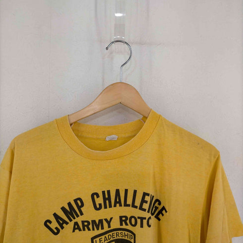 ユーエスアーミー U.S. ARMY 80s MADE IN USA フロントプリントTシャツ CAMP CHALLENGE メンズ import:L
