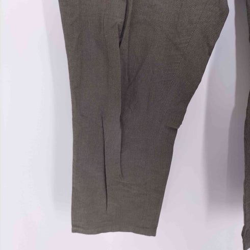ベルウィッチ BERWICH cognac 1p シンチバック 1タックストレートパンツ army レディース 46