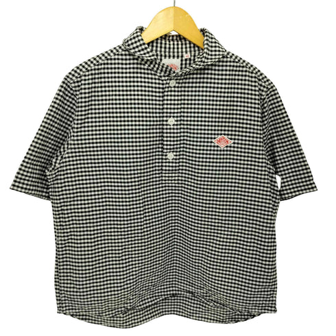 ダントン DANTON 18SS 丸襟プルオーバー ギンガムチェック半袖シャツ メンズ 40