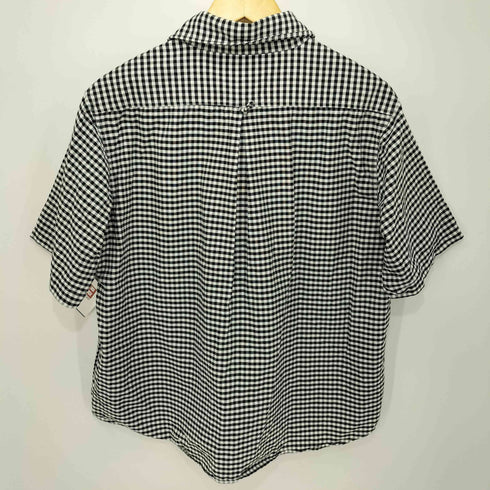 ダントン DANTON 18SS 丸襟プルオーバー ギンガムチェック半袖シャツ メンズ 40