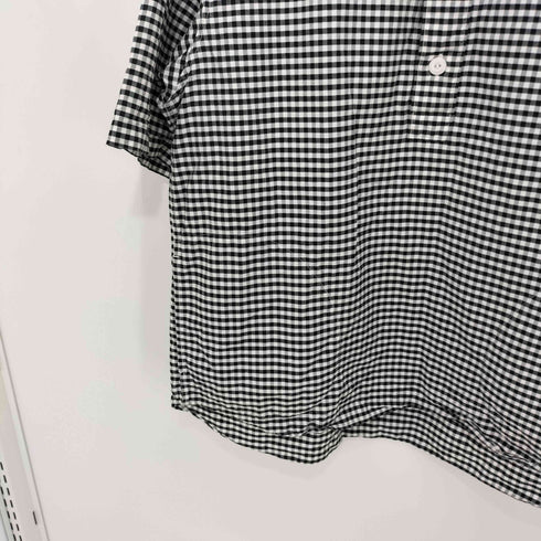 ダントン DANTON 18SS 丸襟プルオーバー ギンガムチェック半袖シャツ メンズ 40