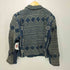 アイエスイッセイミヤケ I.S. ISSEY MIYAKE 刺し子 インディゴ デニムテーラードジャケットindigo denim embroide レディース M