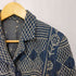 アイエスイッセイミヤケ I.S. ISSEY MIYAKE 刺し子 インディゴ デニムテーラードジャケットindigo denim embroide レディース M