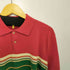 ポロバイラルフローレン Polo by RALPH LAUREN ラスタカラーボーダーニットポロシャツ メンズ import:M